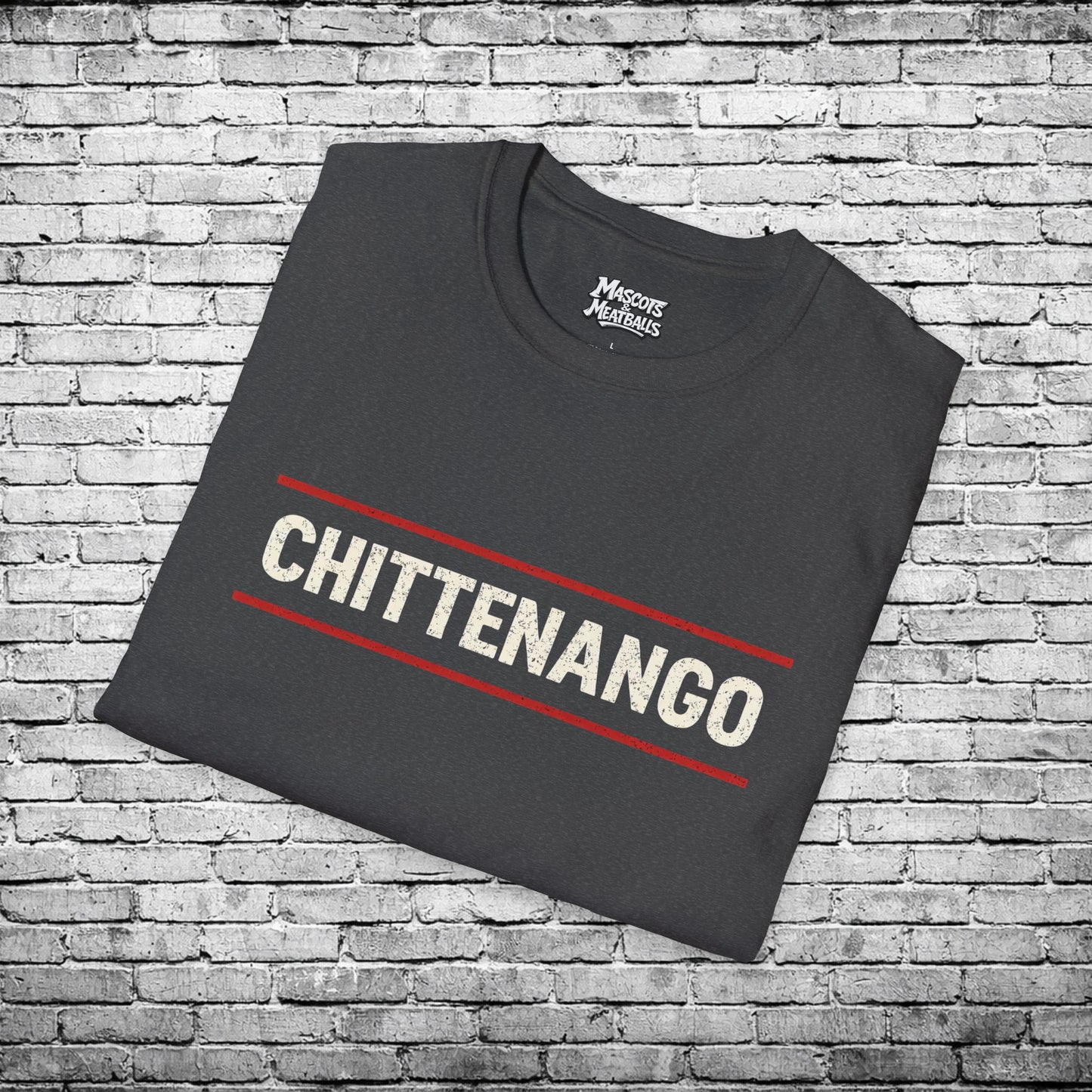 Item # 601 Chittenango Retro Striped Logo T-Shirt (Adult)